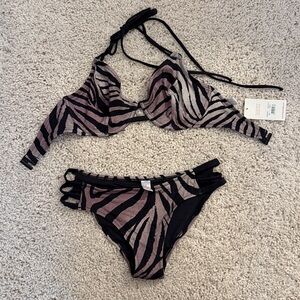 Miss Mandalay Zebra Bikini Set